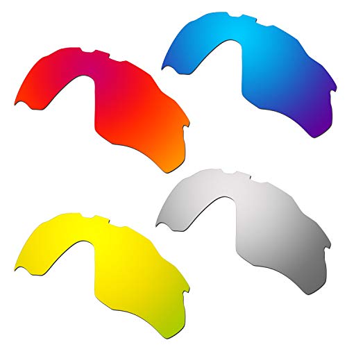 Lentilles de rechange Oakley Radar Pace rouge bleu or titane