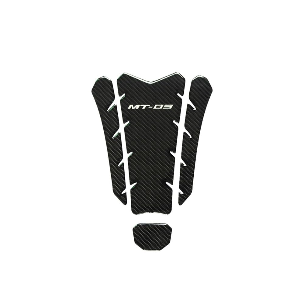 Autocollants réservoir moto scratch pad protection carbone MT-03 poisson
