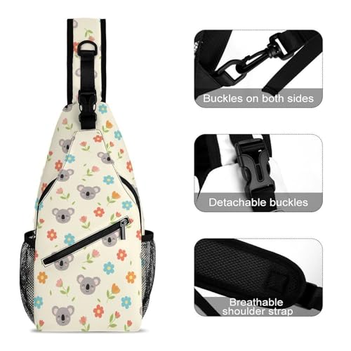 Mochila tipo bolso cruzado ligera para senderismo miniatura 3