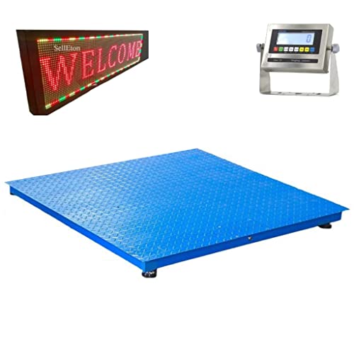 Báscula Industrial SellEton NTEP 48" x 48" LCD miniatura 1