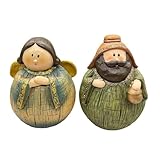 YCHUCH Handbemalte Krippenfiguren Aus Kunstharz Krippe Heilige Familie Weihnachtsdekoration Weihnachtskrippenfiguren Für Den Innenbereich