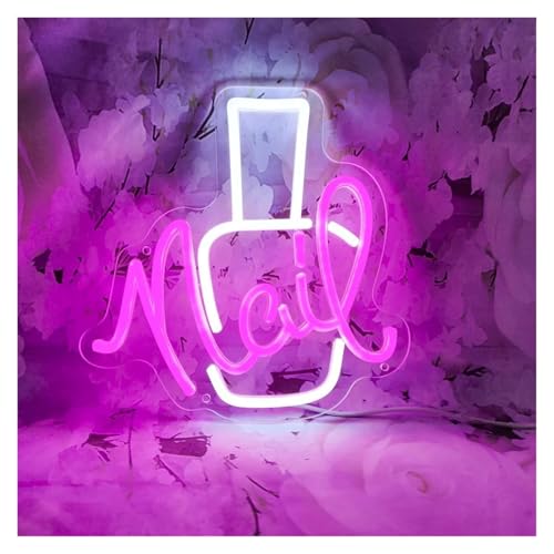 Néon led dimmable USB avec clous de fixation pour salon de manucure - 6