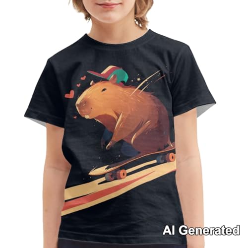 Image of Xhuibop Kids T Shirts for Boys Size 3-16 Girls Short Sleeve Sportswear Active Tops