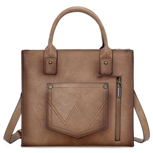 Image of Wrangler Tote Bag for Women Western Cowhide Purse and Wallet Set