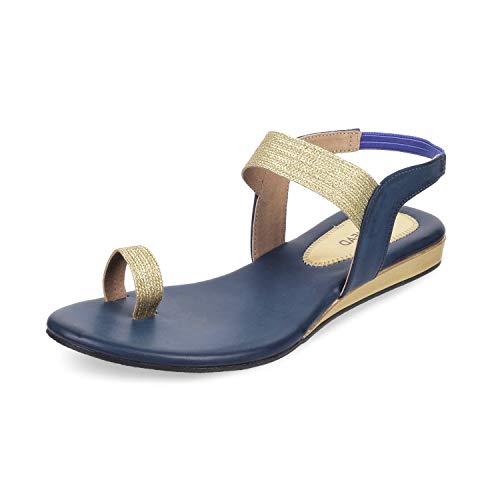 Image of SOLE HEAD Black Flat Women Sandal