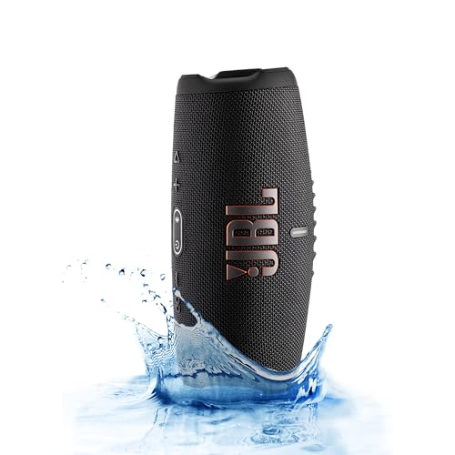 Image of JBL Charge 5 Wireless Bluetooth Speaker (Black) | Rugged IP67 Waterproof Outdoor Audio with Deep Bass & 20H Playtime | Includes Protective Travel Case for Beach, Hiking, Camping, and More