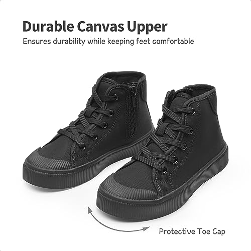 DREAM PAIRS Kids Sneakers Little Boys Girls High Top Canvas Shoes LilLegends CourtStar Casual Walking Shoes3