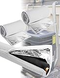 2unidades de cubierta aislante de 3Piso for tuberías exteriores de aire acondicionado HVAC,juego de manguitos de 72x10,2pulgadas,cubierta aislante for tuberías de cobre(Zipper)