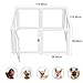 Citylife 8-TLG Welpenauslauf 60cm hoch, Hundelaufstall faltbar mit Tür, Hundegehege Wohnung, XXL Laufgitter für Hunde, Katzen, Kaninchen, Kleintiere, rutschfest, Transparent,120LX120WX60HCM