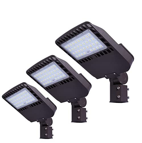 Hottest Sale LED Parking Lot Lights Commercial Street Lighting IP65 Adjustable Slip Fitter Mount 19500LM 5000K 150W LED Shoebox Light Waterproof Dusk to Dawn Photocell (3 Pack) Buy 1 get 1 🔥 LED Parking Lot Lights Commercial Street Lighting IP65 Adjustable Slip Fitter Mount 19500LM 5000K 150W LED Shoebox Light Waterproof Dusk to Dawn Photocell (3 Pack)