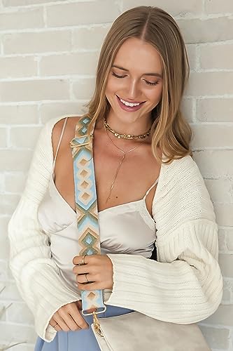 Image of JEN & CO. Riley Small Crossbody Bags Vegan Leather Wristlet Wallets Clutch Purses Shoulder Handbag for Women