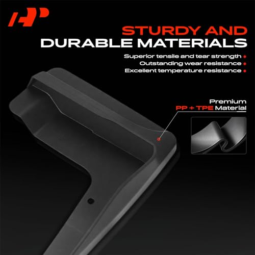 A-Premium Set of 4PCS Mud Flaps Splash Guards Mudguards Mudflaps Compatible with Toyota Sienna, 2016-2020, MPV, 2WD, Black Color, Front LH RH and Rear LH RH by A-premium - Image 4