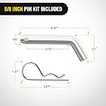 Nilight ATV UTV Trailer Hitch 3-in-1 Fits 2" Receiver with 2 inch Ball - Image 3