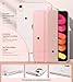 MoKo Case Fit New iPad Mini 7 (A17 Pro) 2024, iPad Mini 6th Generation Case 2021 (8.3-inch), iPad Mini 6 Case, Soft TPU Translucent Frosted Back Cover Case for iPad Mini 7th, Rose Gold