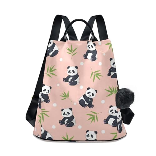 Sac à dos femme panda et bambou au design élégant et sécurisé