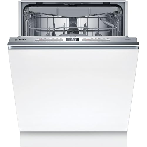 Bosch SMV4EVX08E, Serie 4, lavavajillas inteligente totalmente integrado, 60 cm, cajón para cubiertos, lavavajillas con asistente de programa, especialmente silencioso, Rackmatic, apertura automática