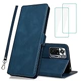 【Auch sehr praktisch】 Dieses Xiaomi Redmi Note 10 Pro Leder-Folio-Regal ist mit dem kabellosen Laden kompatibel. Es verfügt über 3 Kartenfächer und eine Brieftasche. Es kann auch einfach in eine beliebige Position geschaltet werden, als Standfunktion und bequem zum Ansehen von Filmen oder Chat-Videos. Die beiden seitlich verriegelten Magnetverschlüsse sind ebenfalls sehr stark. Schließen Sie einfach die Klappabdeckung, und das Gehäuse wird automatisch und fest geschlossen.