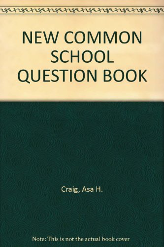 NEW COMMON SCHOOL QUESTION BOOK B002APNBC2 Book Cover