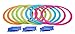 Produktbild Eddy Toys Himmel und Hölle Spiel - Outdoor Spielzeug - 10 Ringe - Outdoorspiel - 20 Teile - Kinder, Blau, Rosa, Orange, Grün