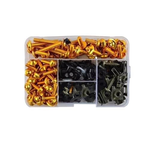 �I�[�g�o�C�p�l�W Compatible With Yamaha For YZ 250 250F 250FX 250X 450F 450FX �I�[�g�o�C�A�N�Z�T���[�t�F�A�����O�{���g�L�b�g�N���b�v���b�V���[�t�@�X�i�[(Yellow)