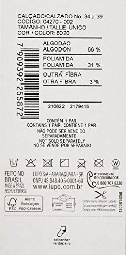 Dry Meia, Lupo, Feminino, Cinza - 8020, 34 a 39