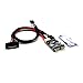 Sintech 9Pin USB Header Male to Dual Male Port Multiplier HUB with SATA Power Cable