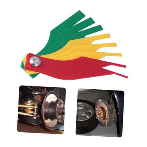 Calibrador para medición de grosor de pastillas de freno Happyyami para autos, herramienta de medición precisa de metal resistente miniatura 7
