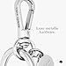 kate spade new york AirTag Charm Keychain - Spade-Shaped AirTag Holder with Luxe Ring Clip for Bags, Luggage, Keys, and More