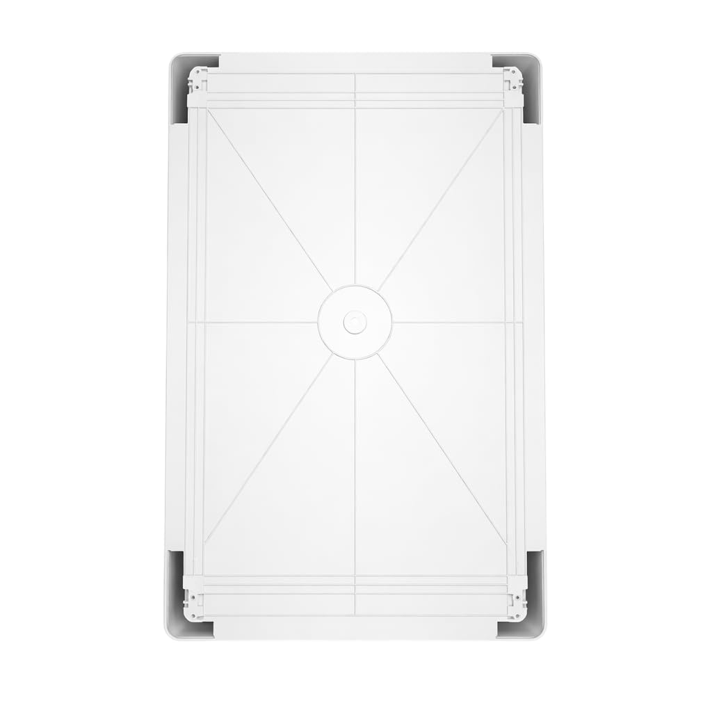 Armario Eléctrico Estanco 600x400x200 IP65 IK08 ABS con Puerta Opaca Gris y Placa de Montaje Galvanizada Incluida
