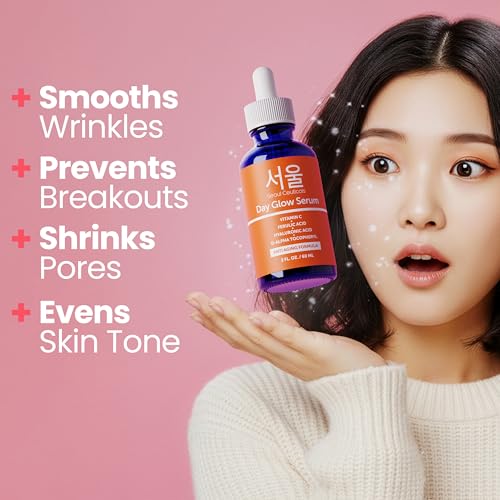SeoulCeuticals Korean Skin Care 20% Vitamin C Hyaluronic Acid Serum + CE Ferulic Acid - Potent Anti Aging Vit C, Anti Wrinkle K Beauty Skincare 1oz