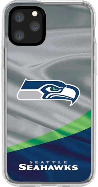 Skinit Clear Phone Case Compatible with iPhone 11 Pro - Officially Licensed NFL Seattle Seahawks Design