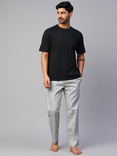Image of Urban Scottish Men's Lounge Pants 100% Cotton Men's Lounge Night Pant Comfortable Leisure-Wear Lower with an Elastic Waist-Band and Regular Fit Track Pants, Machine Washable Stay at Home