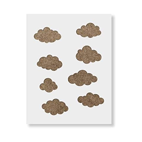 Clouds Stencil - Clouds Stencil, Sky Stencils, Cloud Stencil Art, Clouds, Cloud Stencil Cover