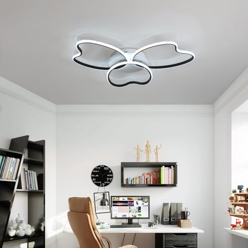 Lampe originale de plafond grand format noir 75W éclairage design moderne