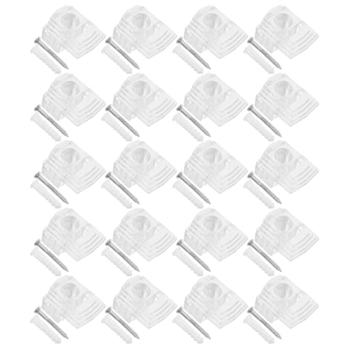 TOBBOMEY �����v���X�`�b�N�~���[�z���_�[�N���b�v50�Z�b�g ���̓K���X�Œ�N���b�v �L���r�l�b�g�h�A�p�~���[���t������ ���[�L���r�l�b