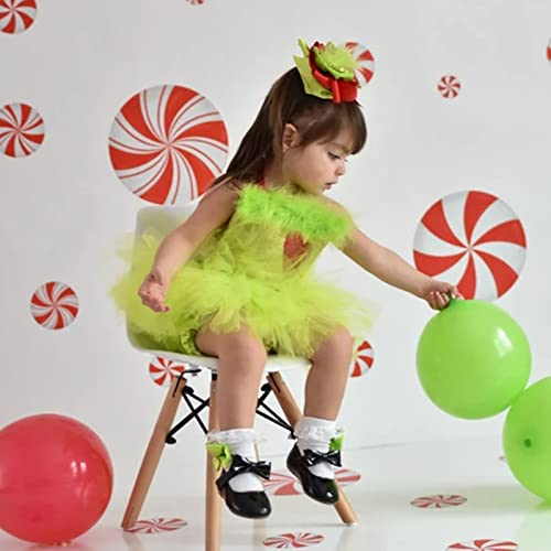 Macacão de lã de Natal para bebês recém-nascidos meninas fantasia de festa de lantejoulas verde saia