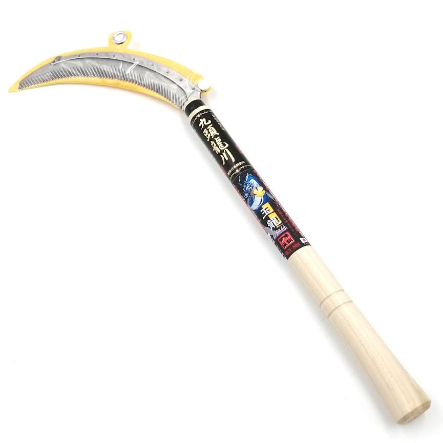 希少）九頭龍刀 Amazon | 九頭龍川 研げる頑強鋸鎌 玉龍 鋼付 330mmラッパ柄 | かま