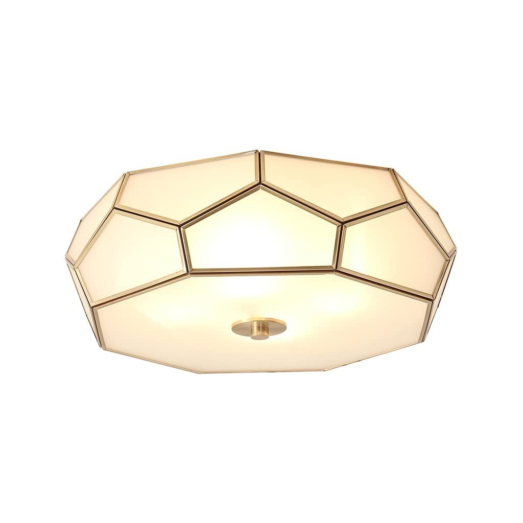 Plafonnier géométrique créatif LED 45cm avec éclairage en cuivre de plafond