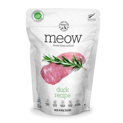 The-New-Zealand-Natural-Pet-Food-Co-MEOW-Freeze-Dried-Cat-Food-Duck-Recipe-High-Protein-Use-as-a-Complete-Diet-Topper-Mixer-or-as-Cat-Treats-All-Life-Stages-99-oz - Cucciolini Doodles   The-New-Zealand-Natural-Pet-Food-Co-MEOW-Freeze-Dried-Cat-Food-Duck-Recipe-High-Protein-Use-as-a-Complete-Diet-Topper-Mixer-or-as-Cat-Treats-All-Life-Stages-99-oz