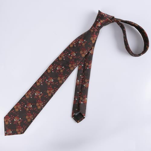 Image of Alizeal Mens 3.15inches Delicate Floral Tie with Small Flower Printed Handkerchief Set