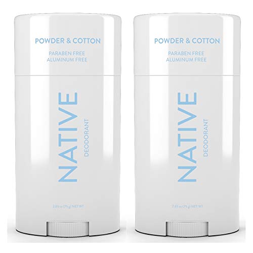 Native Deodorant Powder & Cotton 2.65oz (2 pack)