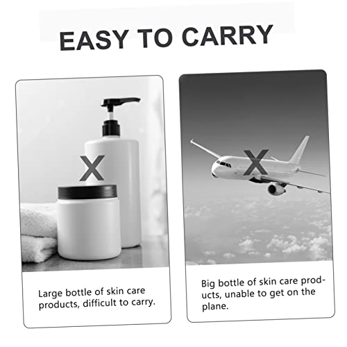 FOMIYES 24 Peças Caixa De Creme De Plástico Garrafa De Creme Cosmético De Viagem Recipiente De Viage