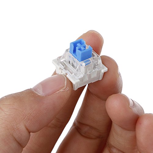 Caralin 4NB600021_TAIYANBESTT 10Pieces 3 Pin Mechanical Keyboard Switch Waterproof Blue Replace thumb #3