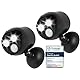 Proxinova Outdoor LED Security Lights Outdoor Motion Sensor, PIR Sensor Deter Intruders, 2 Pack, Bright LED Floodlight, Wireless Battery Powered Outdoor Lights, 360° Rotation, Compact & Easy Fit