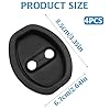 4Pcs Silicone Lock Accessories, Foldable Door Lock Cover Latch Protector, Taxi & Car-Hailing Protective Cover Set (Black) #1
