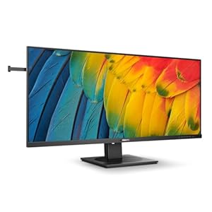 Philips 40B1U5600 - 40 Zoll WQHD Monitor, Adaptive Sync, Lautsprecher, höhenverstellbar, HDR400 (3440x1440, 100 Hz, HDMI, DisplayPort, USB-C, USB Hub) schwarz
