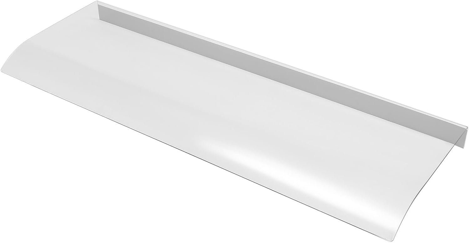 Awning Canopy UV Rain, Transparent Invisible Curved Window Rain Shelter Cover- Snow Sun&Rain Protection for Front Door Garden Patio&Porch Roof, 13.58’’ x 39.4’’