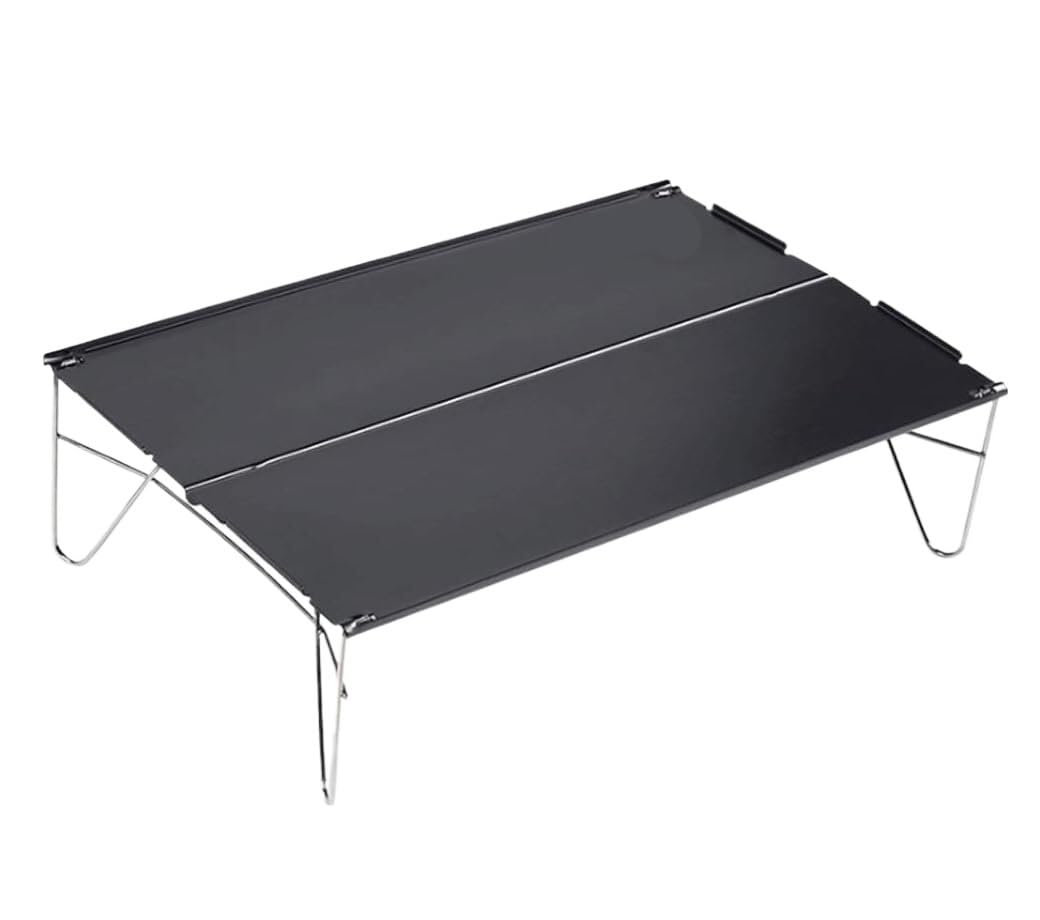 Stół kempingowy Składany stół Stół zewnętrzny Składany stół kempingowy Mini składany przenośny piknikowy stół kempingowy z aluminiowymi nogami Stół zwijany Składany stół kempingowy (czarny 36 * 25 *