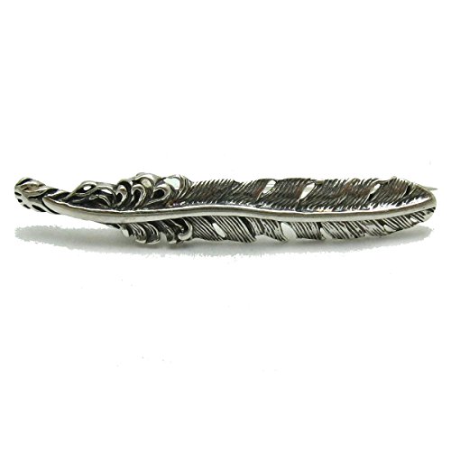Broche en argent massif 925 Plume Empress A000139 pour accessoire de veste femme