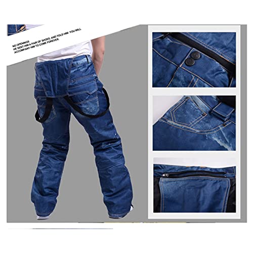 Calças de snowboard para a profissão de inverno, calça masculina de esqui cowboy, calça de neve à pr